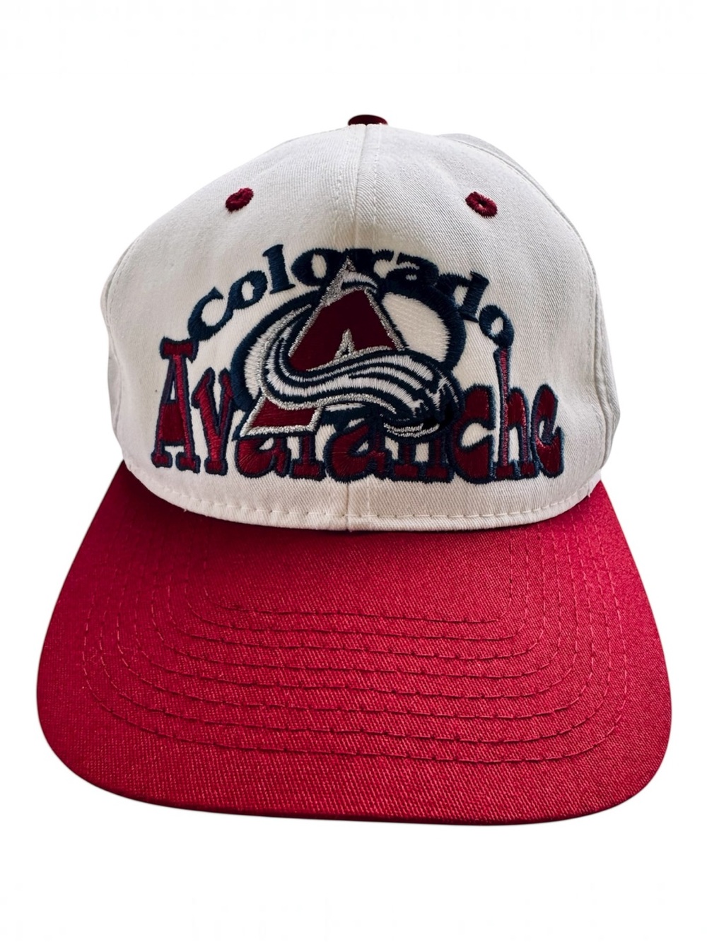 VTG ‘90s Colorado Avalanche NHL #1 Apparel Snapback Hat Cap